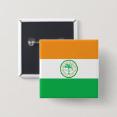 マイアミ市旗(フロリダ州) 缶バッジ (正面&裏面)