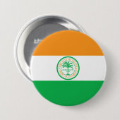 マイアミ市旗（フロリダ州） 缶バッジ (正面&裏面)