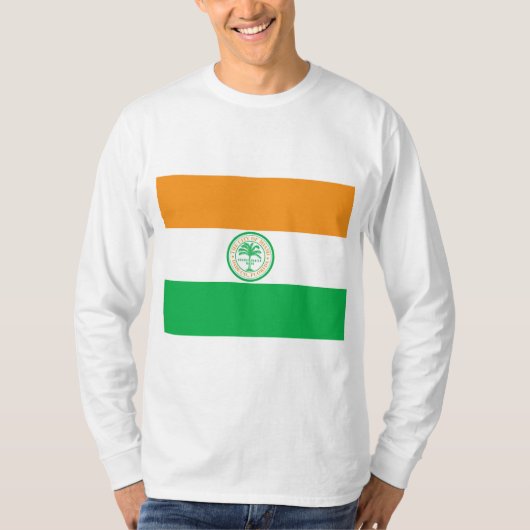 マイアミ市旗(フロリダ州) Tシャツ (正面)