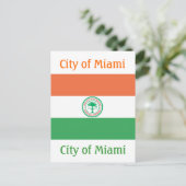 マイアミ市旗 ポストカード (スタンド正面)