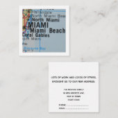 マイアミ引っ越しました新しいアドレスカード エンクロージャーカード (正面/裏面)