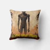 マイアミ来を訪れる クッション (裏面)