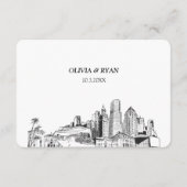 マイアミ結婚のRSVP伝統的 Meal Options エンクロージャーカード (裏面)