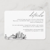 マイアミ結婚ズホテルルームブロック詳細 エンクロージャーカード (正面)