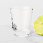 マイアミ結婚式の引き出物パーソナライズされた応援ショットグラス ショットグラス (右)