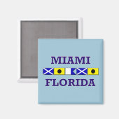 マイアミ航海の国旗 – マグネット (正面/裏面)