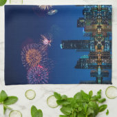 マイアミ花火 キッチンタオル (折り畳み)