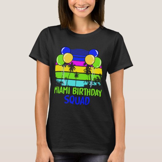 マイアミ誕生日スクワッド2 Tシャツ (正面)