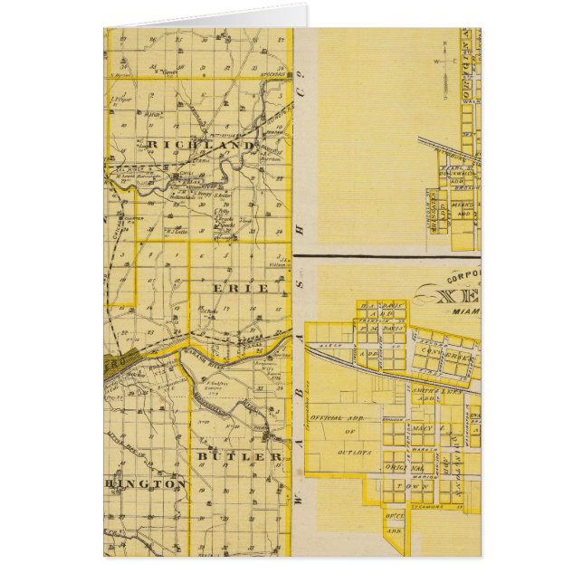 マイアミ郡の地図 (正面)