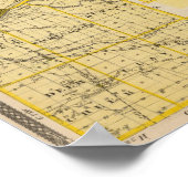 マイアミ郡の地図 ポスター (角)