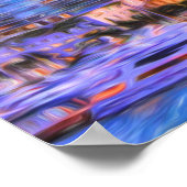 マイアミ鮮やかスカイラインサンライズ ポスター (角)