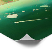 マイアミ鮮やか抽象芸術アートポスター ポスター (角)