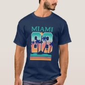 マイアミ88レトロサンセットパーム Tシャツ (正面)