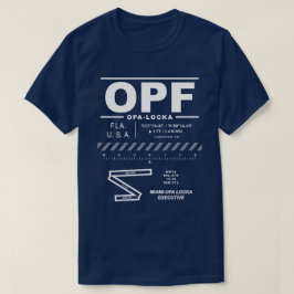 マイアミ – オパロッカエグゼクティブエアポートOPF Tシャツ