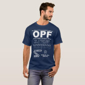 マイアミ – オパロッカエグゼクティブエアポートOPF Tシャツ (正面フル)