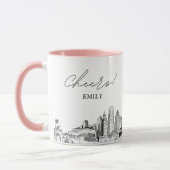 マイアミ オーダーメイド ウェディング コーヒー マグ (左)