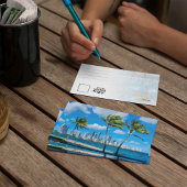 マイアミ サウスビーチ フロリダ 水彩 ポストカード