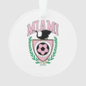 マイアミ サッカー バーシティスタイル オーナメント (裏面)