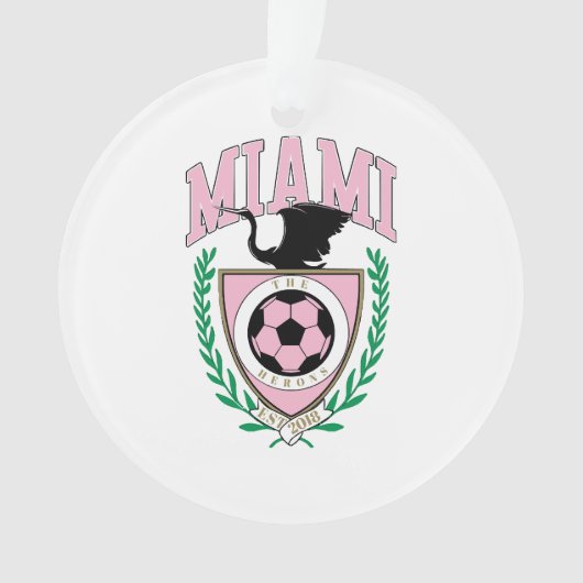 マイアミ サッカー バーシティスタイル オーナメント (正面)
