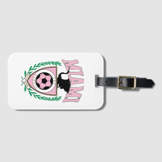 マイアミ サッカー バーシティスタイル  ラゲッジタグ (正面横)
