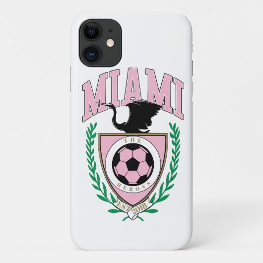 マイアミ サッカー バーシティスタイル  Case-Mate iPhoneケース (裏面)