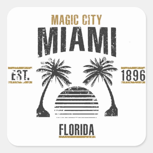 マイアミ スクエアシール (正面)