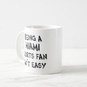 マイアミ スポーツ ファンです コーヒーマグカップ (正面左)
