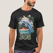 マイアミ・ドルフィンズ 305 Tシャツ (正面)