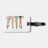 マイアミ バチェロレッテ パーティー ウィークエンド ビキニ カスタム ラゲッジタグ (裏面横)