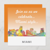 マイアミ フロリダ スカイライン WB1 招待状 (正面/裏面)