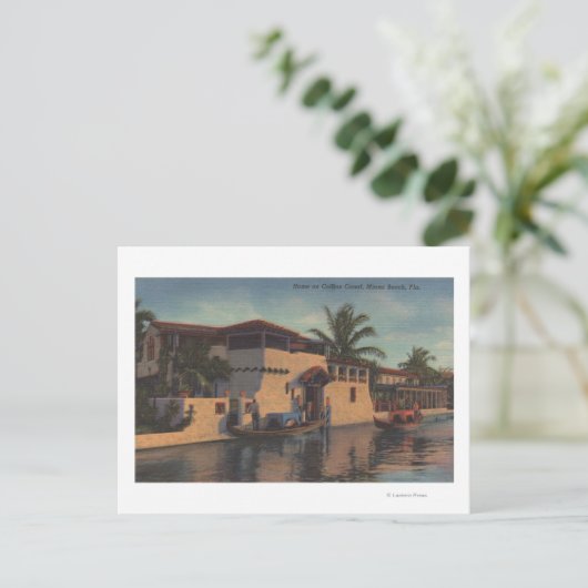 マイアミ,フロリダ – ハウスオンコリンズ運河 ポストカード (スタンド正面)