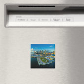 マイアミ、フロリダ、パノラマビュー、 マグネット (インサイチュ (食洗機))