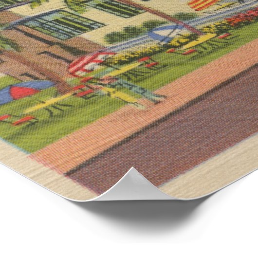 マイアミ,フロリダ – ホテルアスターの外観 ポスター (角)