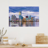 マイアミ、フロリダ、統一された州 ポスター (キッチン)