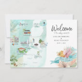 マイアミ フロリダ | 週末の結婚式の行程地図 (正面)
