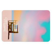 マイアミ・ライフガード・トラベルポスター マグネット (横)