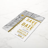 マイアミ ラブ ロケーター | 結婚式の出欠確認 箔招待状 (回転した状態)