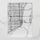 マイアミ ラブ ロケーター | 結婚式の出欠確認 箔招待状 (裏面)