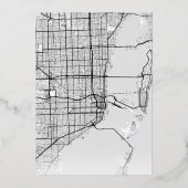 マイアミ ラブ ロケーター | 結婚式の日時お知らせ 箔招待状 (裏面)