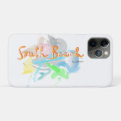 マイアミ、南ビーチ、フロリダ州抽象芸術iPhoneケース Case-Mate iPhoneケース (裏面(横))
