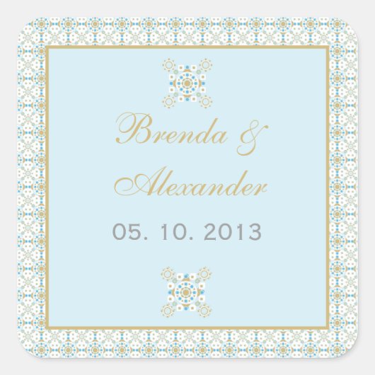 マイアミ – 封筒用シール スクエアシール (正面)