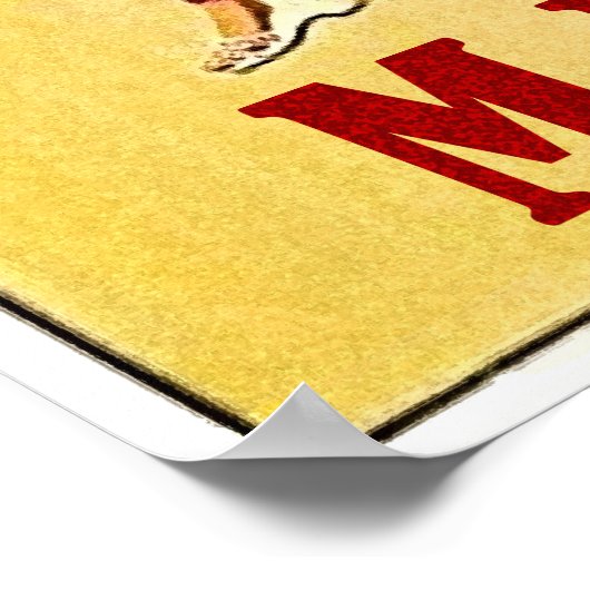 マイアミ、砂の上の女性ビーチ、ヴィンテージ旅行 ポスター (角)