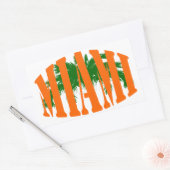 マイアミ 長方形シール (封筒)