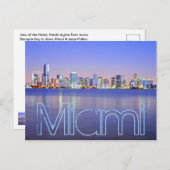 マイアミ、魔法シティ夜明け ポストカード (正面/裏面)