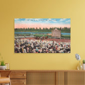 マイアミ， FL – ヒアレアパークの景色と馬 キャンバスプリント (インサイチュ (リビング))