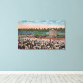 マイアミ， FL – ヒアレアパークの景色と馬 キャンバスプリント (インサイチュ (ウッドフロア))