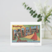 マイアミ， FloridaLarge Letter Scenesマイアミ， FL 2 ポストカード (スタンド正面)