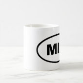 マイアミMIA楕円 コーヒーマグカップ (中央)
