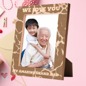 マイアメージンググランドパパメッセージファーザーズデイギフト レーザー彫刻フレーム