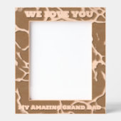 マイアメージンググランドパパメッセージファーザーズデイギフト レーザー彫刻フレーム (正面)